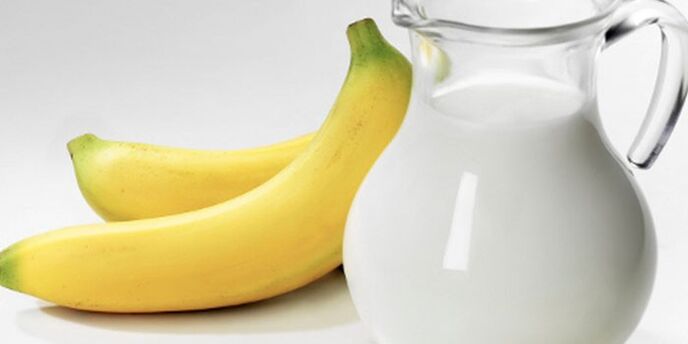 Plátanos y leche para bajar de peso. 