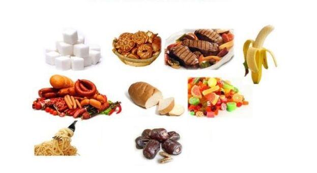 alimentos prohibidos en una dieta